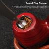 TOPINCN Pipe Tamper Tool, Pipe Cleaners Pipes & Accessories Portable Stainless Steel 3 in 1 Pipe Scraper Nozzle Tool Tamper Reamer view 2