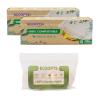100% Compostable Snack Zip Bag | ECO-Friendly Small Storage Bags | Freezer Bag | Plant-Based BPA-free | Seal well for Cookie, Chips and Snack (2, Small) view 1