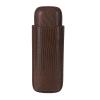 Cigar Case, Portable 2 Finger Carrying Case Cigars Travel Case Elegant, Brown PU Leather Small Cigar Humidor Cigar Gifts for Cigar Lovers, Cigar Accessories for Men view 1