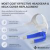 2Packs Replacement Headgear for Airfit N20 with Neck Pads and 2 Pair Clips, Headgear Compatible with Airfit N20, Comfort Neck Pad Headgear Strap Cover, Great Value Kit Supplies by Medihealer view 2