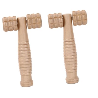 Healeved 2pcs Wooden Massage Roller for Deep Tissue Relief Portable Face and Neck Tool for Muscle Relaxation Ergonomic Design for Comfort and Convenience for Home Use