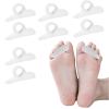 4Pairs Gel Hammer Toe Crest Cushions, Corrector Crests Relieve Foot Pain, Pressure, Discomfort, One Loop Design Hammertoe Gel Support Pads, Flexible Silicone Comfort view 1
