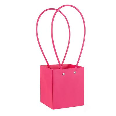 10PCS Flower Gift Bags Paper Bouquet Bags, Paper Flower Bouquet Bags with Handle, Waterproof Bouquet Flower Wrapping Boxes for Mother's Day Wedding Birthday Anniversary Valentine Day