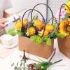 10PCS Flower Gift Bags Paper Bouquet Bags, Paper Flower Bouquet Bags with Handle, Waterproof Bouquet Flower Wrapping Boxes for Mother's Day Wedding Birthday Anniversary Valentine Day view 4