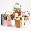 10PCS Flower Gift Bags Paper Bouquet Bags, Paper Flower Bouquet Bags with Handle, Waterproof Bouquet Flower Wrapping Boxes for Mother's Day Wedding Birthday Anniversary Valentine Day view 3