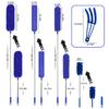 Buysenton Microfiber Duster, 8PCS Feather Duster with 100 Inch Telescoping Extension Pole, Reusable Bendable Dusters, Washable Lightweight Dusters for Ceilings Fans(2023 UAGRED) view 2