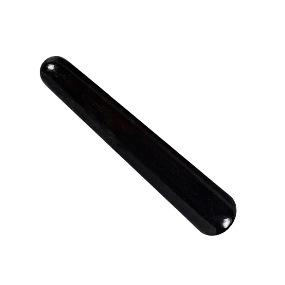 AOWNE Rose Quartz Yoni Wand White Crystal Massage Wand Obsidian Yoni Stick Natural Stone Kegel Exerciser Massager,Obsidian