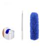 Ceiling Fan Feather Duster with Extension Pole, Cobweb & Corner Brush for Cleaning, Long Handle Aluminum Telescoping Pole, Washable, Blue, 130cm view 4