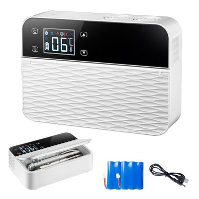 Portable Medicine Refrigerator Mini Insulin Cooler Travel Case Medicine Refrigerators 28C Small Travel Box for Home Car 2batteries
