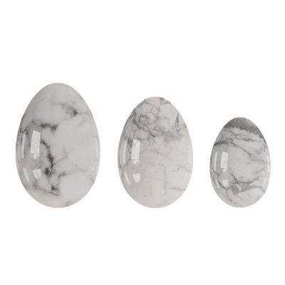 3Pcs Undrilled Yoni Egg Set Natural Jade Massage Egg Women Kegel Exerciser Jade Massager Kegel Egg,3pcs Undrilled 09