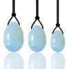 AOWNE Natural Jade Egg Balls Yoni Egg Set Yoni Wand Massage Ball Kegel Balls Kegel Exerciser,Opal Egg view 1