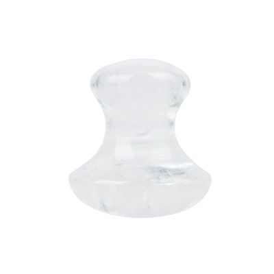 AOWNE Natural Rose Quartz Jade Massage Stone Gouache Massager Gua Sha Board Tool,White Crystal