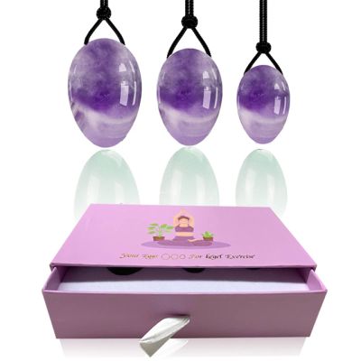 AOWNE Natural Massage Ball Yoni Egg Jade Massager Women Kegel Exerciser Eggs Jade Stone,with Box 06