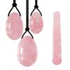AOWNE Natural Jade Egg Balls Yoni Egg Set Yoni Wand Massage Ball Kegel Balls Kegel Exerciser,Pink Set view 1
