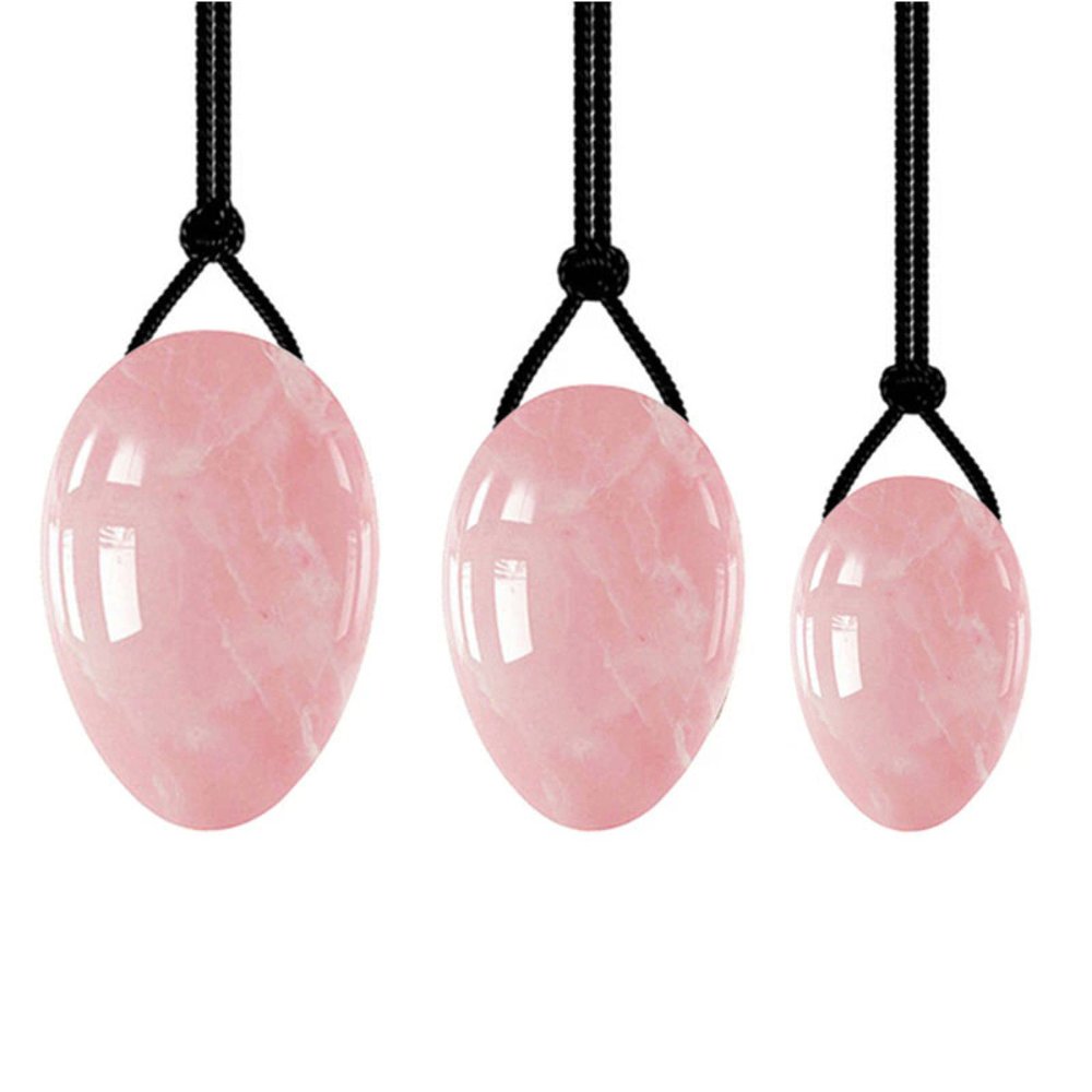 AOWNE Natural Massage Ball Yoni Egg Jade Massager Women Kegel Exerciser Eggs Jade Stone,Tail Piercing 05
