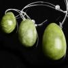 AOWNE Massage Ball Green Natural Jade Eggs Set Ball Wand Women Kegel Exerciser Drilled Massage Stone,green2 view 1