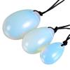 AOWNE Rose Quartz Yoni Egg Set Natural Jade Eggs Women Kegel Exerciser Ball Massage Yoni Wand Jade Massager,3 Opal Eggs view 1