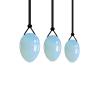3Pcs Set Natural Rose Quartz Yoni Egg Set Women Kegel Exercise Jade Egg Ball Kegel Egg with Box,Opal No Box view 1