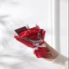 CLOZAM Mini Rose Dried Flowers Small Bouquet Valentine's Day Hand Bouquet Gift Immortal Flowers Three red Flowers view 1
