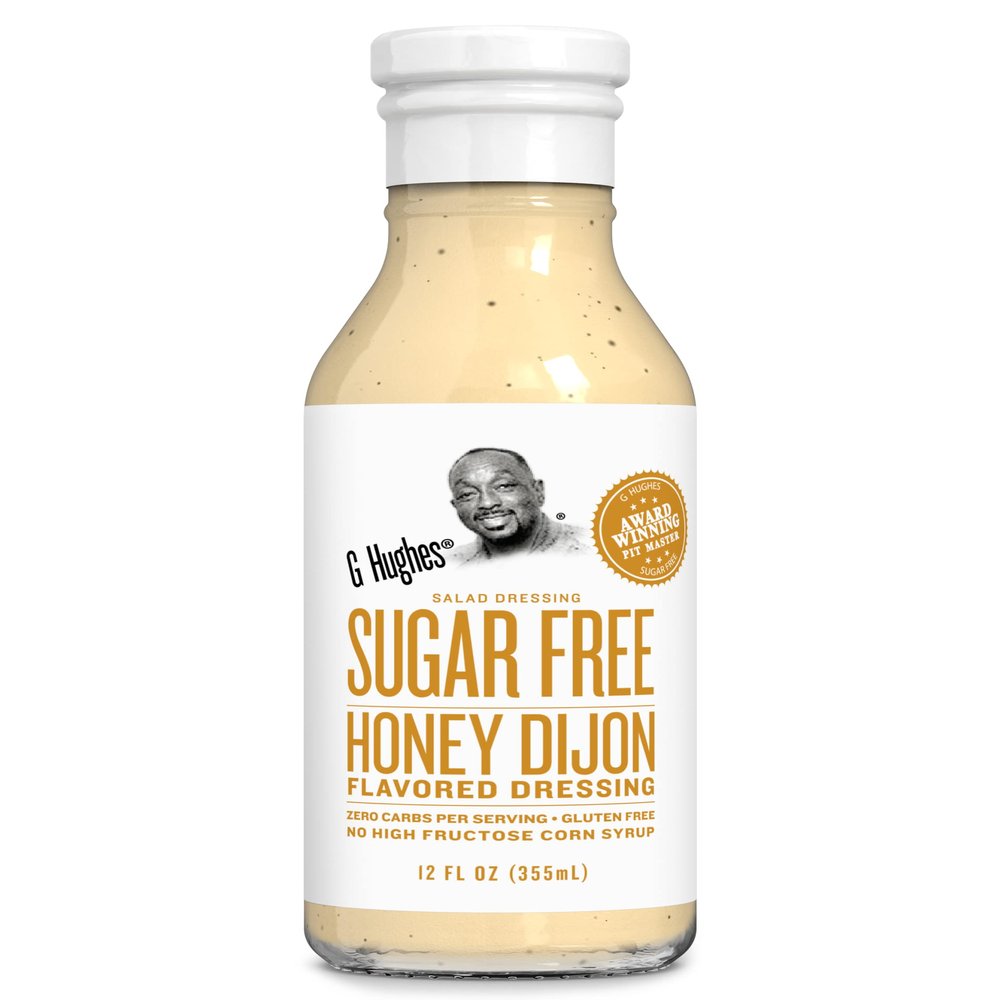 G Hughes Honey Dijon Flavored Salad Dressing, Sugar Free, Gluten Free, 12 Fluid Ounces (Pack Of 6)
