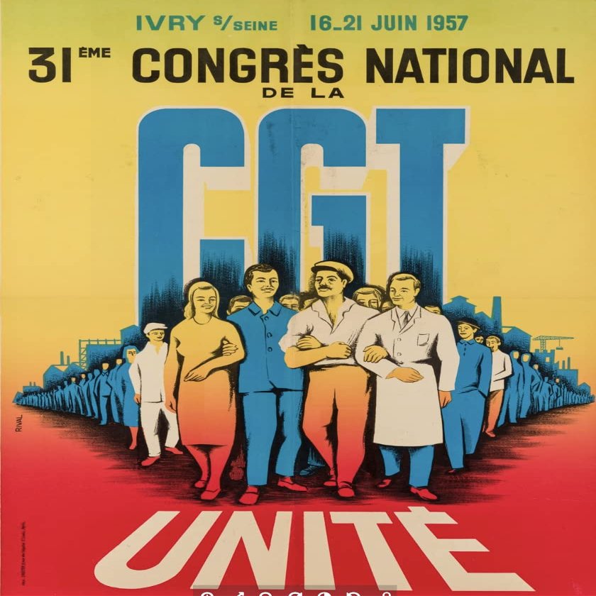 31st CGT 1957 Poster Reproduction 50 x 70 cm