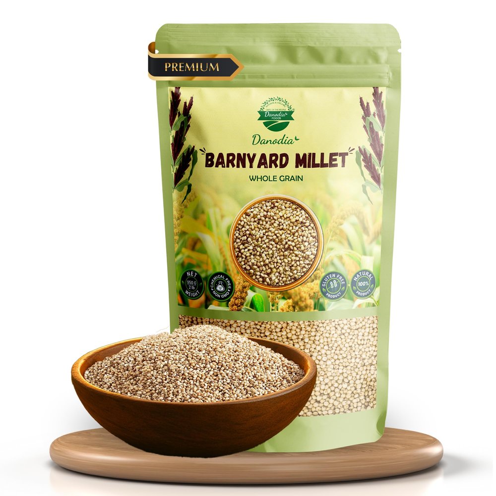 Danodia Foods Barnyard Millet (950g) 2 lbs | Rich in Protein, Fiber, Vitamins | Non-GMO, Gluten Free Diet, Low GI | 100% Unpolished, Grown By Small Farmers