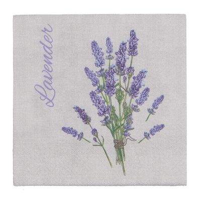 AM Dcor - 20 Count Soft 3-Ply Tissue Decoupage Farmhouse Luncheon Paper Napkins -13" x 13" (Unfolded) Lavender for You