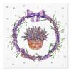 AM Dcor - 20 Count Soft 3-Ply Tissue Decoupage Luncheon Paper Napkins -13" x 13" (Unfolded) Lavender Basket view 1