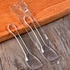 100 Pieces Ice Cream Scoops, Independent Packaging Disposable Cake Yogurt pudding spoon (Clear) view 1