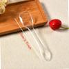 100 Pieces Ice Cream Scoops, Independent Packaging Disposable Cake Yogurt pudding spoon (Clear) view 2