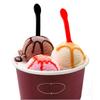 100 Pieces Ice Cream Scoops, Independent Packaging Disposable Cake Yogurt pudding spoon (Clear) view 3