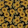 Benartex Pumpkin Spice by Valentina Harper 13439 12 Black Sunflower & Spice view 1