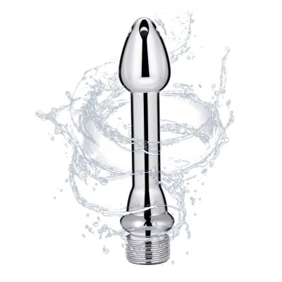 5 Holes Aluminum New Nozzle Clean Shower Head, Aluminum Cleaner Flushing Cleansing System (Silver)