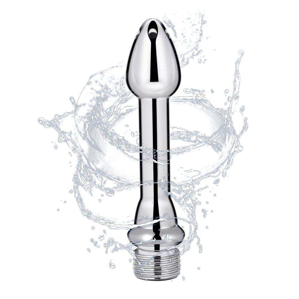 5 Holes Aluminum New Nozzle Clean Shower Head, Aluminum Cleaner Flushing Cleansing System (Silver)