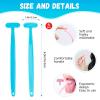 6 Pack Tongue Scraper, Plastic Tongue Cleaner Brush for Adults Tongue Scrubber for Better Breath Dental Oral Care Supplies (6 Pcs Tongue Scraper) view 2