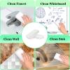100Pack Magic Sponge Eraser, Melamine Sponge Foam, Non-Scratch Heavy Duty Kitchen Scrub Pads, Multi-Functional Household Cleaning Sponges for Dish, Bathroom, Bathtub, Sink, Cup, Wall Cleaner view 3