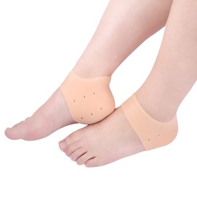 2 Pair Heel Cups, Silicone Plantar Fasciitis Inserts, Heel Protection for Shoes, Heel Pad Gel, Relieves Blisters, Heel Spurs, Heel Pain, Heal Dry Cracked Heels, Achilles Tendinitis for Women and Men