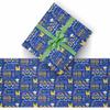 Custom Senior 2024 Yellow White Text 2024 Senior You Did It Graduation Wrapping Paper Personalized Name Congratulate Your Grad with Fun and Vibrant Graduation Wrapping Paper for Sister Daughter Son view 2