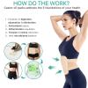 Castor Oil Pack Wrap Reusable for Waist and Neck, Castor Oil Pack Kit for Constipation Inflammation & Less Stress, Elastic Strap Bamboo Cotton Anti Oil Leak (Khaki) view 2