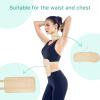 Castor Oil Pack Wrap Reusable for Waist and Neck, Castor Oil Pack Kit for Constipation Inflammation & Less Stress, Elastic Strap Bamboo Cotton Anti Oil Leak (Khaki) view 3