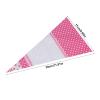 50 Piece Clear Cone Shaped, Sweet Cone Bags And Ties Sweet Cone Bags Treat Popcorn Bags Treat Bags Cellophane Candy Bags With Ties (4 Silk*17CM*30CM) view 3