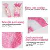 50 Piece Clear Cone Shaped, Sweet Cone Bags And Ties Sweet Cone Bags Treat Popcorn Bags Treat Bags Cellophane Candy Bags With Ties (4 Silk*17CM*30CM) view 4