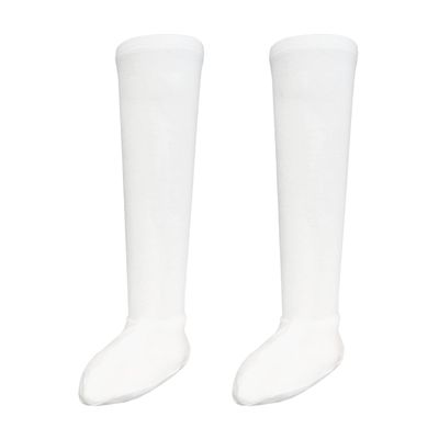 Edenswear Zinc-Infused Long Tube Socks for Babies with Eczema - Wet Wrap Therapy (6 Months,White)