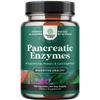 Natures Craft Pancreatin Digestive Enzymes for Digestive Health - Pancreatic Enzymes for Humans with Fat Carb and Protein Women and Men - Protease Amylase & Lipase Digestion -120ct view 1