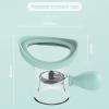 AITIME Eye Wash Cup, Portable Reusable Eye Cups for Eye Wash, Eye Rinse Cup and Contact Lens Case Kit, Silicon Manual Air Pressure Eye Washer Cup Tool(Blue) view 2