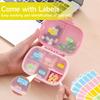 4 Pack Travel Pill Organizer,8 Compartments Weekly Pill Box Moisture Proof Small Pill Case for Pocket Purse Daily Portable Medicine Vitamin Holder ContainerBlue+Green+Khaki+Pink view 4