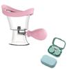 AITIME Eye Wash Cup, Portable Reusable Eye Cups for Eye Wash, Eye Rinse Cup, Silicon Manual Air Pressure Eyewash Cups Tool(Pink) view 2