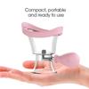 AITIME Eye Wash Cup, Portable Reusable Eye Cups for Eye Wash, Eye Rinse Cup, Silicon Manual Air Pressure Eyewash Cups Tool(Pink) view 4