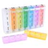 Travel Pill Organizer Weekly, Portable Pill Case, 28 Compartments Daily Pill Organizer 4 Times One Day Small Pill Box for Pocket Purse Portable Pill Box Container for Medicine 7 Days view 2