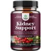 Advanced Kidney Support Supplement - Kidney Cleanse Detox & Repair Cranberry Extract Capsules with Uva Ursi, Stinging Nettle & Astragalus for Kidney health - Urinary Tract Health - 120 Caps view 1